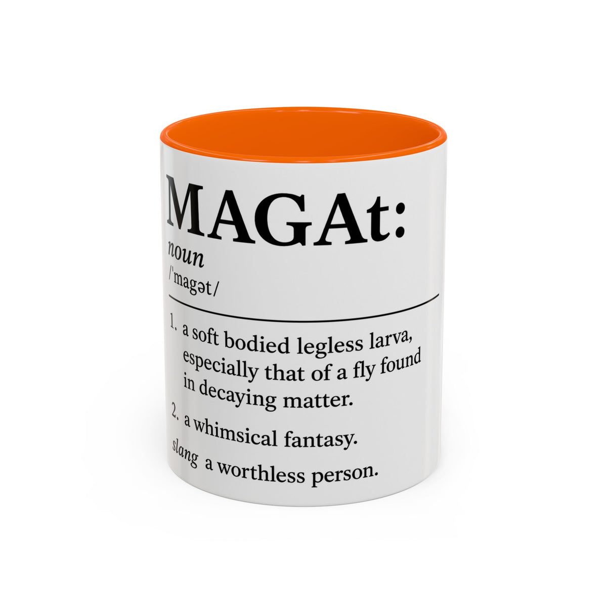 MAGA-t Definition Accent Coffee Mug — Funny Political Definition Ceramic Mug (11/15oz)