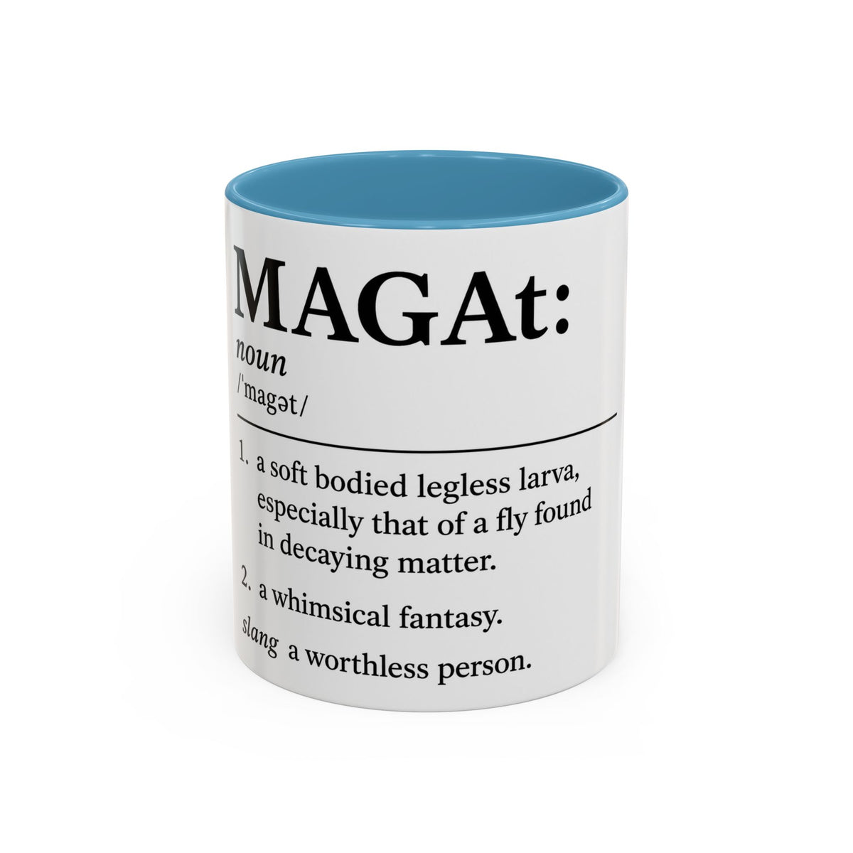 MAGA-t Definition Accent Coffee Mug — Funny Political Definition Ceramic Mug (11/15oz)