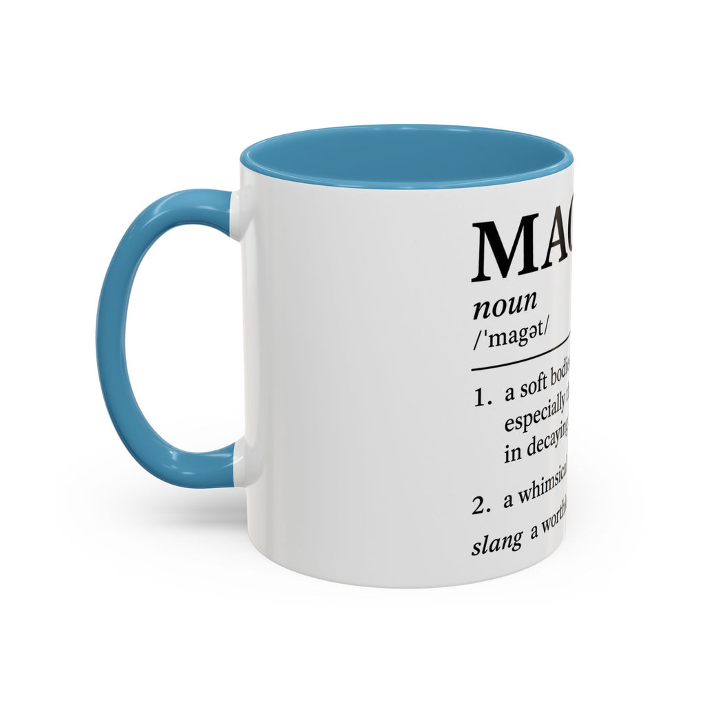 MAGA-t Definition Accent Coffee Mug — Funny Political Definition Ceramic Mug (11/15oz)