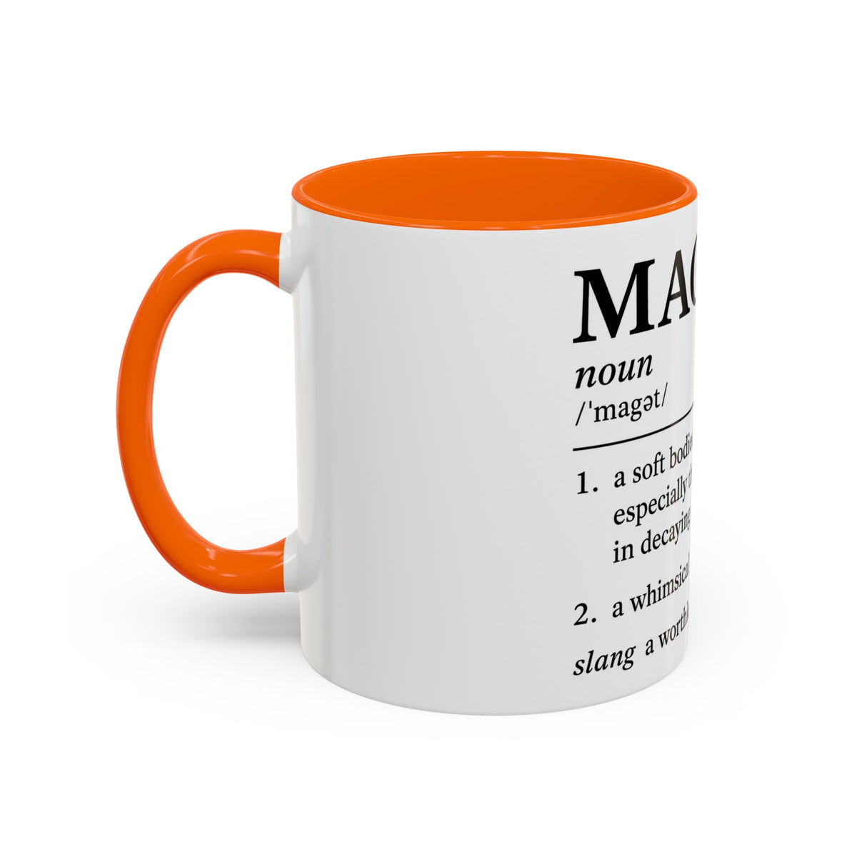 MAGA-t Definition Accent Coffee Mug — Funny Political Definition Ceramic Mug (11/15oz)