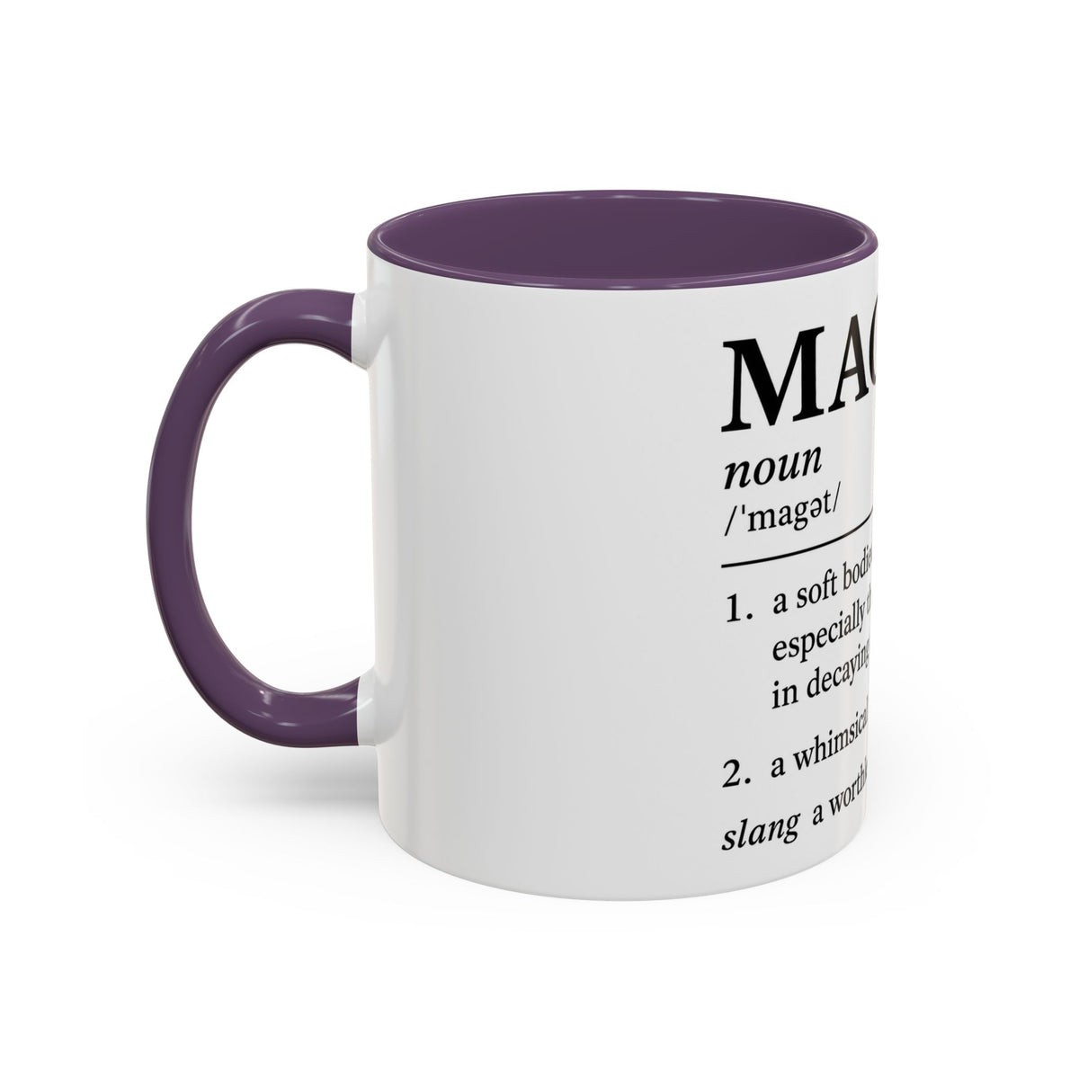 MAGA-t Definition Accent Coffee Mug — Funny Political Definition Ceramic Mug (11/15oz)