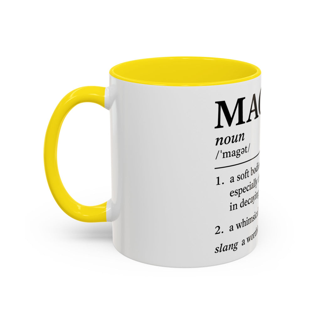 MAGA-t Definition Accent Coffee Mug — Funny Political Definition Ceramic Mug (11/15oz)
