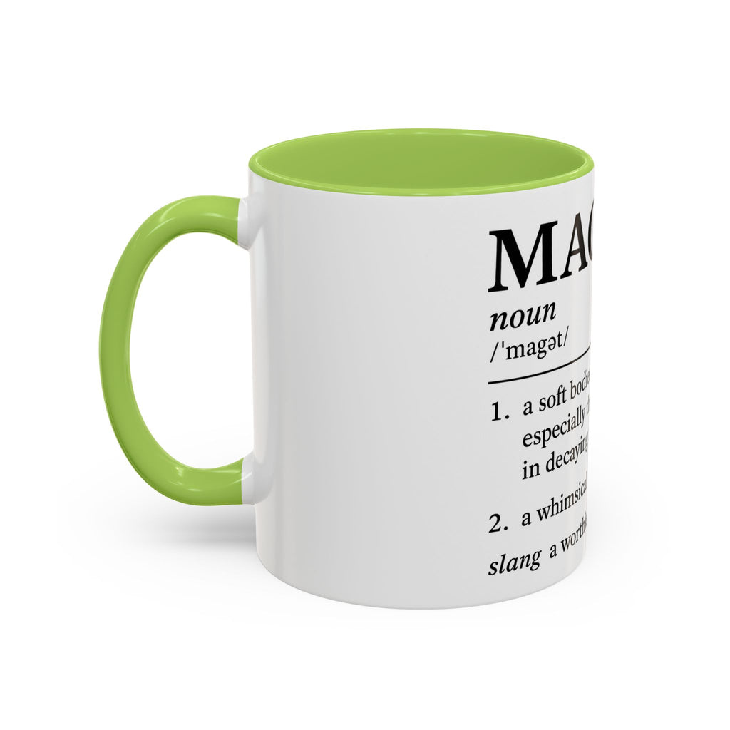 MAGA-t Definition Accent Coffee Mug — Funny Political Definition Ceramic Mug (11/15oz)
