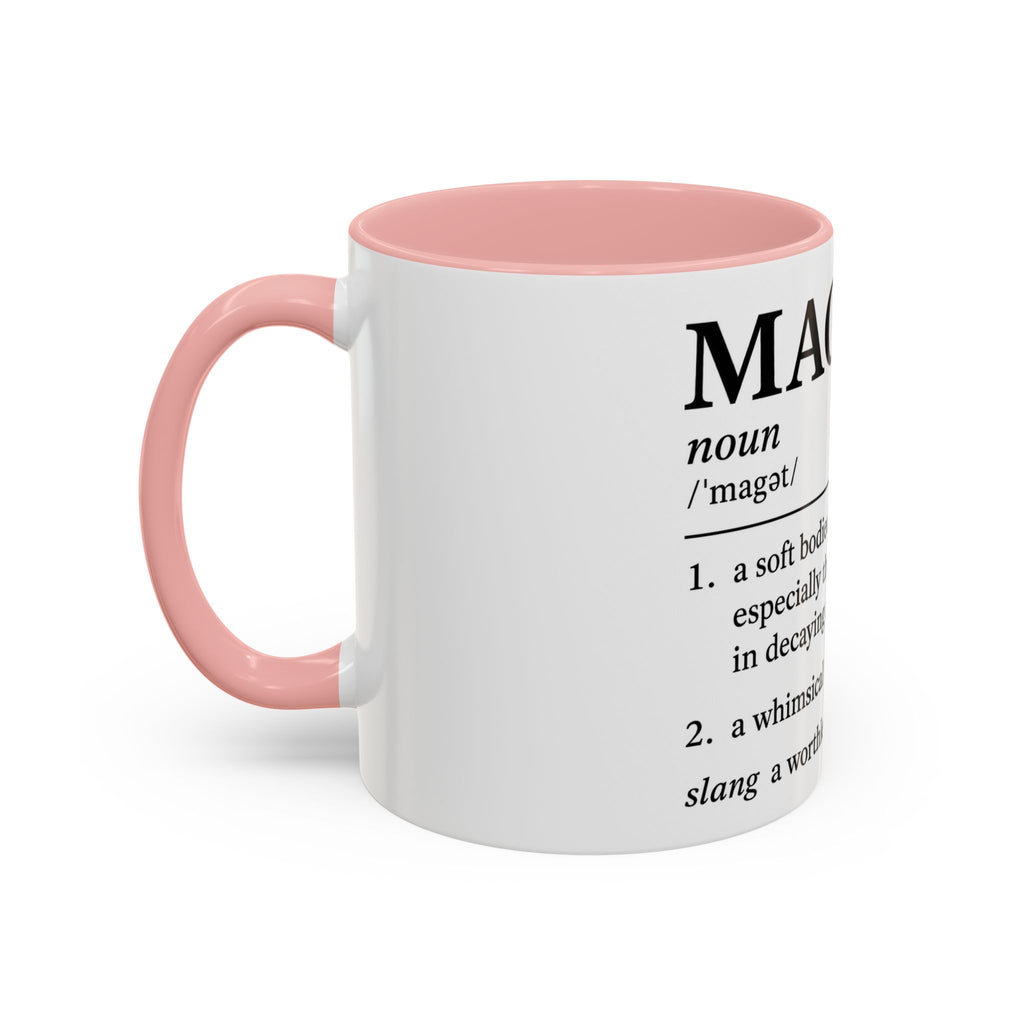 MAGA-t Definition Accent Coffee Mug — Funny Political Definition Ceramic Mug (11/15oz)